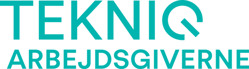 TEKNIQ Sublogo Arbejdsgiverne CMYK Turkis