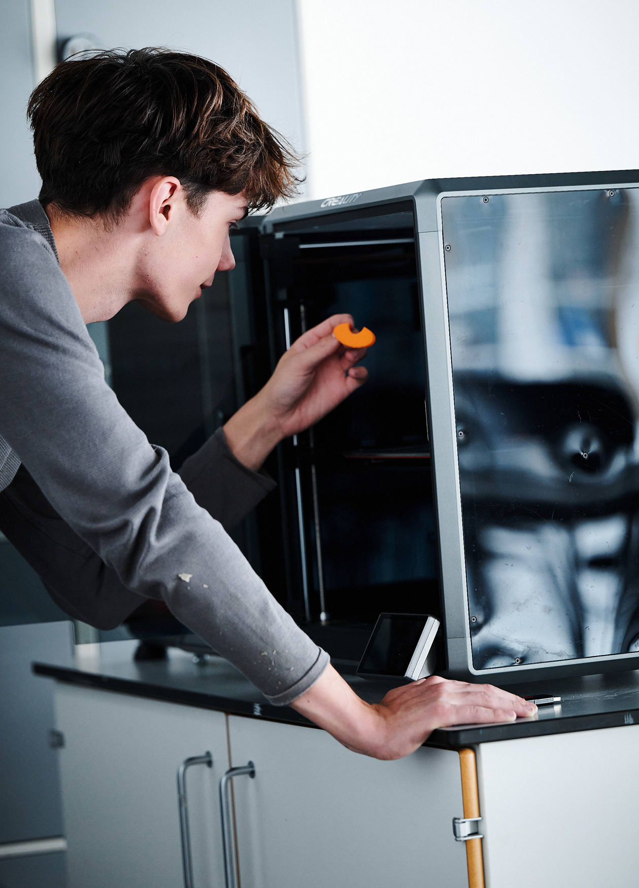 Industrielt design, elev med 3D-print