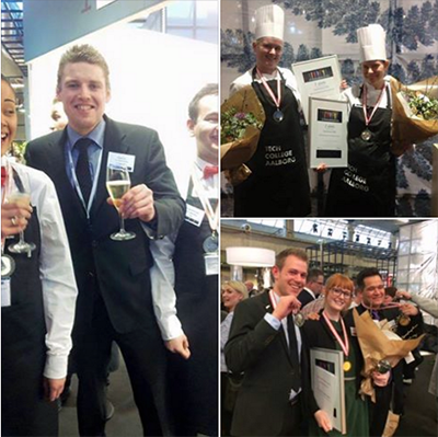 Tech College-elever vandt flotte priser ved DM i Herning 2016 for kokke-, tjener-, cater- og receptionistelever